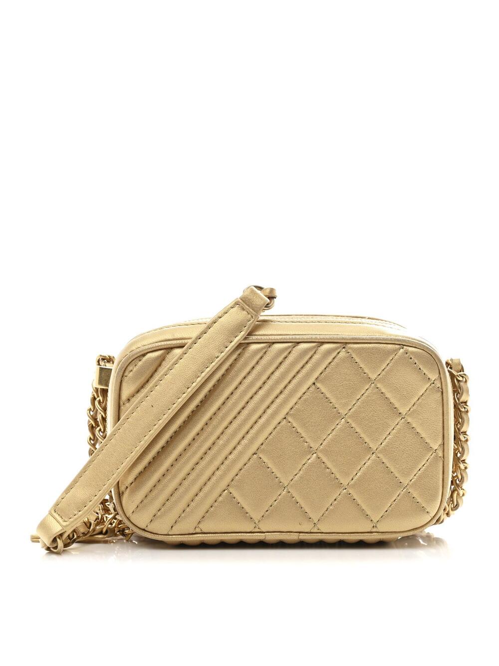 Chanel Metallic Lambskin Mini Coco Boy #257824C19B
